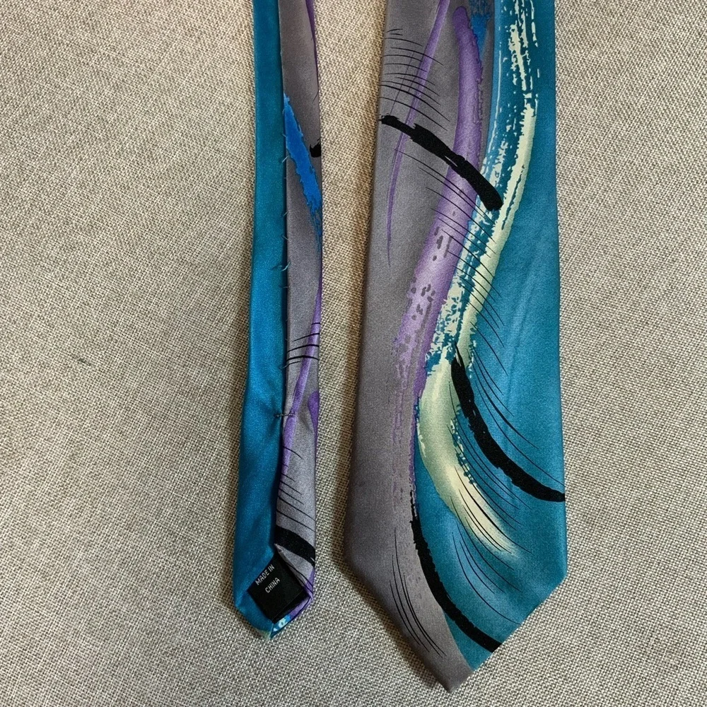 Jerry Garcia Abstract Silk Art Tie